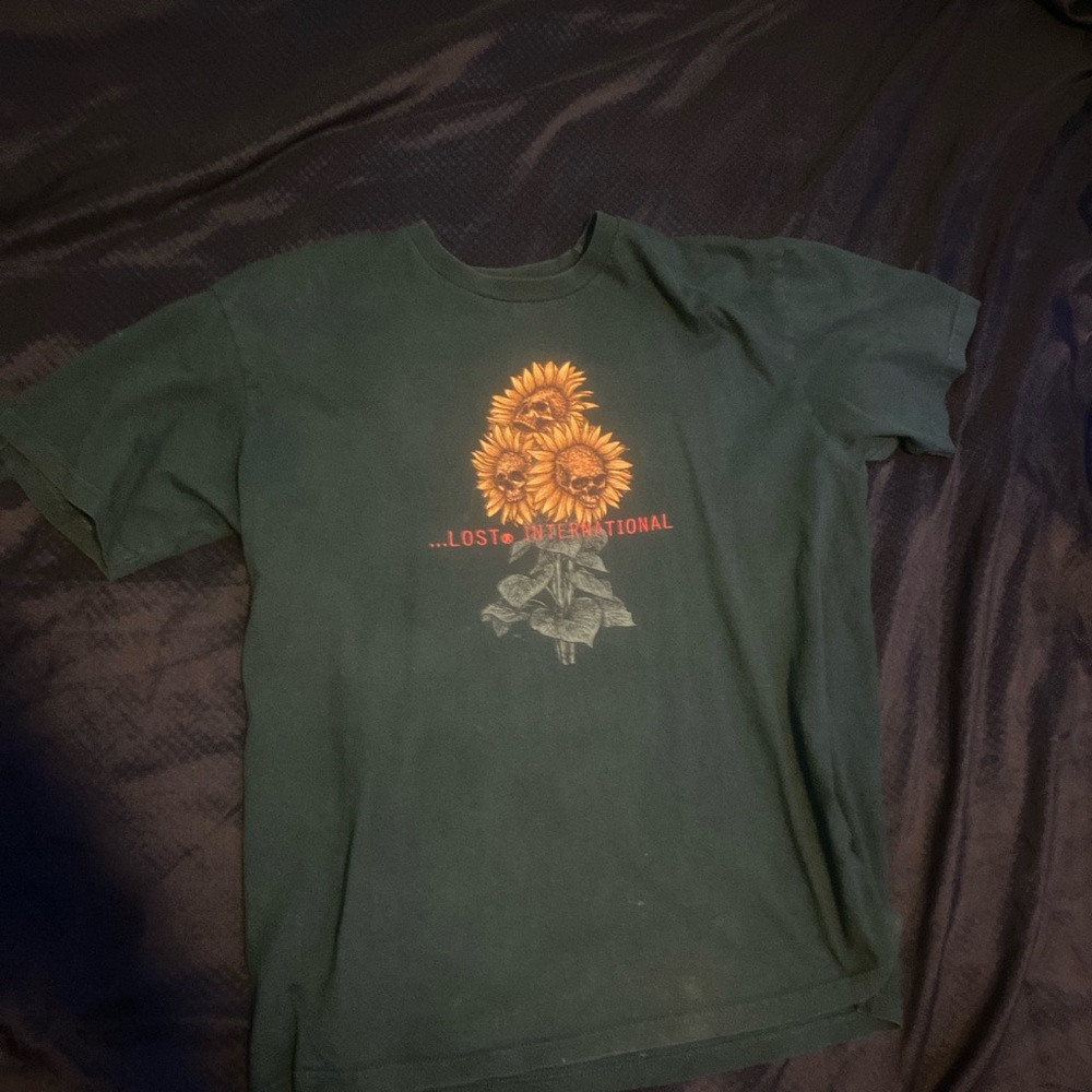 Graphic sunflower tee size - L